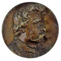 DN "Arany János" egyoldalas, bronzozott fehérfém plakett (73,5mm) T:XF, bronzozás részben lekopott