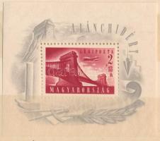 1948 Lánchíd I. blokk dísztokban. Ritka! (35.000)