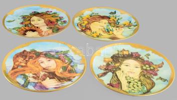 Hollóházi Manufaktúra, Faragó Miklós (1947- ) designer: "Le Quattro Staggioni" - Négy évsz...