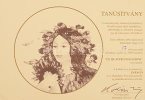 Hollóházi Manufaktúra, Faragó Miklós (1947- ) designer: "Le Quattro Staggioni" - Négy évsz...