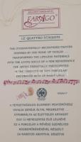Hollóházi Manufaktúra, Faragó Miklós (1947- ) designer: "Le Quattro Staggioni" - Négy évsz...