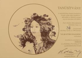 Hollóházi Manufaktúra, Faragó Miklós (1947- ) designer: "Le Quattro Staggioni" - Négy évsz...