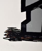 Frank Magda (1914-1997): Geometrikus kompozíció. Szitanyomat, papír, jelzett, számozott (5/40), lapm...