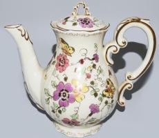 Zsolnay pillangó mintás 12 személyes kávés készlet, jelzett, teljes, hibátlan