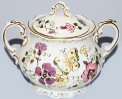 Zsolnay pillangó mintás 12 személyes kávés készlet, jelzett, teljes, hibátlan