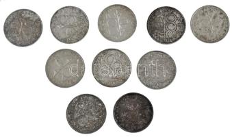 1992. 200Ft Ag "MNB" (10x) T:AU,XF, patina Adamo F13