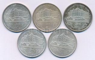 1993. 200Ft Ag "MNB" (5x) T:AU,XF, patina
Adamo F13