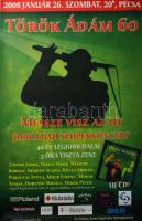 2008 Török Ádám koncert plakát, 60x80 cm