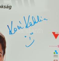 2011 Szeged kajak-kenu vb plakát, Kovács Katalin olimpiai bajnok kajakozó autográf aláírásával 60x80...