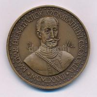 Kiss Sándor (1925-1999) 1982. "Jurisich Miklós - MÉE Szombathelyi Csoportja / Kőszeg 1522-1982" kétoldalas bronz emlékérem (42,5mm) T:AU Adamo SH2