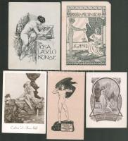 Erotikus ex librisek: 5 db klf technikák