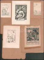 10 db külföldi ex librisek: klf technikák és alkotók