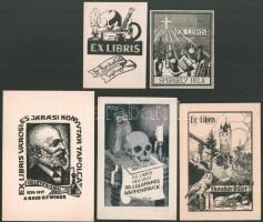 7 db magyar ex libris: klf technikák és alkotók