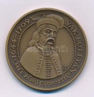Gáti Gábor (1937-) 1984. "Vak Bottyán 1644-1709 MÉE Pápai Csoportja / Szabadságunkat védelmezték" kétoldalas bronz emlékérem (42,5mm) T:AU Adamo PP2