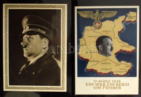 Deutsches Reich 3. Birodalom küldemények, díjjegyesek, képeslapok közte több Hitler, 80 db, levélberakóban. Érdemes megnézni!!