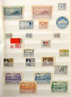 600 db régi magyar és külföldi levélzáró jó motívumokkal 16 lapos A/4 berakóban