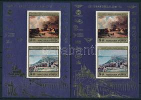 1976 Idegenforgalom blokk, festékhiányos nyomat: arany nyomáshiányok a blokk egész felületén, de erősen szembetűnően a blokk alsó keretén. Rendkívül ritka nyomási különlegesség, egyedi darab!! + támpéldány