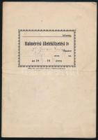 1939-41 Italmérési illetékfizetési ív füzet kitöltve, Miskolc