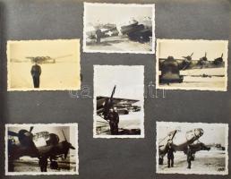 1942-43 II. világháborús pilóta felvételei, nagyrészt a keleti fronton készített fényképek. Érdekes ...