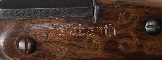 Csappantyús pisztoly igényes replika, h: 36 cm