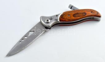 Jelzett rugós kés, nyitva h: 21 cm