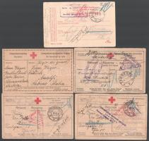5 db 1. világháborús hadifogoly küldemény