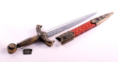 Vadásztőr fantázia kard, eredeti dobozában 42 cm