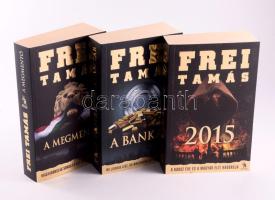 3 db Frei Tamás könyv: A megmentő, A bankár, 2015,