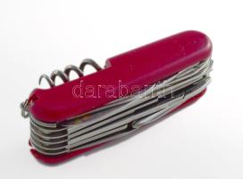 Sokrészes svájci bicska, csukva h: 9,5 cm