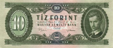 1969. 10Ft (9x) egymásutáni sorszámmal T:I,II+