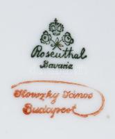 Reosenthal Ilovszky János bonbonniere. Matricás, jelzett, minimális kopással 10x7 cm