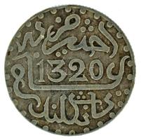 Marokkó 1903(1320) 1D Ag T:XF Morocco 1903(1320) 1 Dirham Ag C:XF Krause Y#19