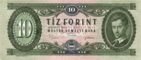 1969. 10Ft (9x) egymásutáni sorszámmal T:I,II+