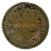 Ausztria / Tirol 1809. 20kr Ag "Andreas Hofer" Hall, foglalatban, brossá alakítva (br.:7,57g) T:VF, hullámos lemez, forrasztásnyom Austrian states / Tyrol 1809. 20 Kreuzer Ag "Andreas Hofer" Hall in frame, refurbished to a brooch (brutto:7,57g) C:VF, wavy coin, soldering mark Krause KM#149