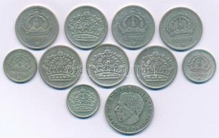 Svédország 1944-1958. 25ö billon - 1K billon (3xklf, 11db, mindegyik más évszám- vagy névérték) T:VF...