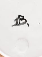 1948 Modra nagyméretű díszkancsó, italozó férfiak mintájával festve, jelzett, minimális felületi kop...