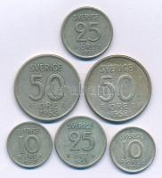 Svédország 1952. 10ö billon - 50ö billon (3xklf) + 1953. 10ö billon - 50ö billon (3xklf) T:VF Sweden 1952. 10 Öre billon - 50 Öre billon (3xdiff) + 1953. 10 Öre billon - 50 Öre billon (3xdiff) C:VF
