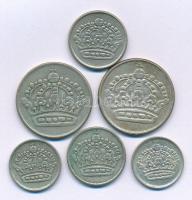 Svédország 1952. 10ö billon - 50ö billon (3xklf) + 1953. 10ö billon - 50ö billon (3xklf) T:VF
Swede...