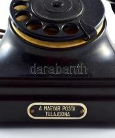 cca 1940, CB 35 bakelit telefon, Magyar Posta tulajdona címkével, jó állapotban