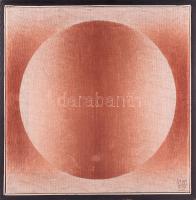 Napfogyatkozás. Szövetkép pár. 1989. Iparművészeti vállalat. Jelzett, keretben 30x30 cm