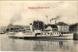 S. M. D. Albrecht / "ALBRECHT" was a paddlewheel steamer built in 1853 at the DDSG shipyard in Óbuda, for passenger service on the Danube with the First Danube Steamship Company (DDSG) of Vienna. She underwent a major overhaul in 1866