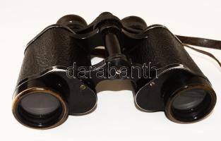 cca 1940 Carl Zeiss Jena 6x30 II. világháborús német távcső, jelzett, sorozatszámmal, sérült bőr kem...