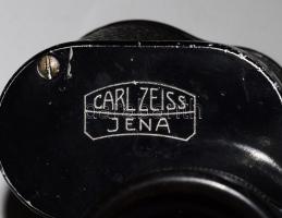 cca 1940 Carl Zeiss Jena 6x30 II. világháborús német távcső, jelzett, sorozatszámmal, sérült bőr kem...