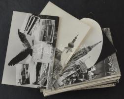 200 db MODERN fekete-fehér megíratlan magyarországi város képeslap / 200 modern black and white Hungarian town postcards
