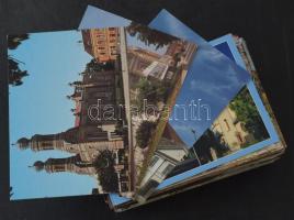 200 db MODERN színes megíratlan magyarországi város képeslap / 200 modern coloured Hungarian town postcards