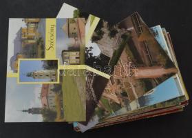 200 db MODERN színes megíratlan magyarországi város képeslap / 200 modern coloured Hungarian town postcards