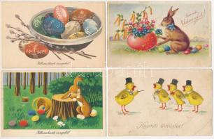 50 db MODERN húsvéti üdvözlő képeslap, közte néhány régi (Képzőművészeti Alap) / 50 modern Easter greeting postcards, with some pre-1945 ones
