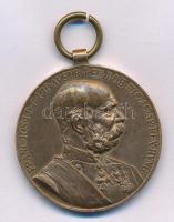 1898. "Jubileumi Emlékérem Fegyveres Erő Számára / Signum memoriae (AVSTR)" bronz kitüntetés mellszalag nélkül T:XF Hungary 1898. "Commemorative Jubilee Medal for the Armed Forces" bronze decoration without ribbon C:XF NMK 249.