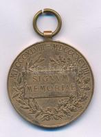 1898. "Jubileumi Emlékérem Fegyveres Erő Számára / Signum memoriae (AVSTR)" bronz kitüntet...