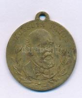 zz DN "Kossuth Lajos / Szabadság - Egyenlőség - Testvériség 1848" kétoldalas bronz emlékérem füllel (34,5mm) T:VF, patina